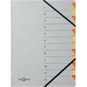 Sorteermap pagna easy a4 12 tabs oranje/geel | 1 stuk | 5 stuks