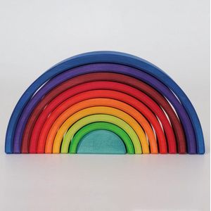 Grimm's - Houten Regenboog - 10 Delig - Multikleur - Handgemaakt