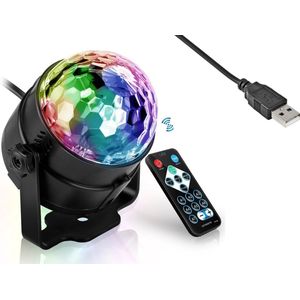 Discolamp met Afstandsbediening - USB - voor Kinderen en Volwassenen - Feestverlichting - Disco Bal - Discoverlichting - Disco Lamp