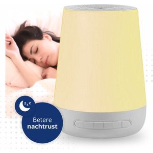 Slaaptrainer - Muziekdoosje – Nachtlampje Kinderen - White Noise Machine  - 9 Kleurinstellingen en 28 Geluidsopties + AUX Ingang