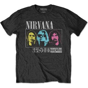 Nirvana - Japan! Heren T-shirt - M - Zwart