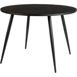 Mora eettafel rond 110 cm zwart