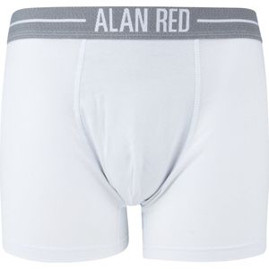 Alan Red Boxershort Wit 2Pack - Maat XXL - Heren - Boxershorts