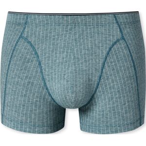 SCHIESSER 95/5 boxer (1-pack) - heren short biologisch katoen gedessineerd denim blauw - Maat: XL