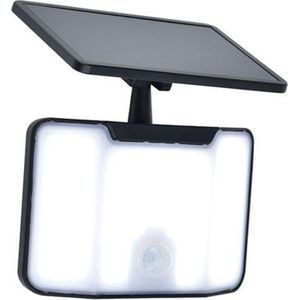 LUTEC - Kombo Solar lamp met sensor voor buiten - LED - Zwart