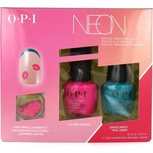 O.P.I Neon Collection Cadeauset - Festival French Nail Art