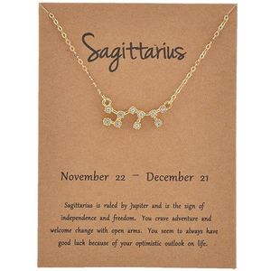 Kasey Boogschutter Sagittarius Ketting - Goudkleurig