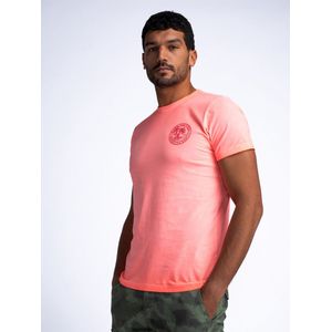 Petrol Industries - Heren Artwork T-shirt Sunglare - Roze - Maat XL
