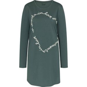 Triumph Nightdresses NDK 03 LSL X Dames Nachthemd - Groen - Maat 42