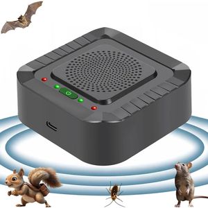 Ultrasone Ongedierteverjager voor Binnen – Elektronische Insecten- en Muizenverjager tegen Muggen, Mollen, Ratten, Muizen & Kakkerlakken – 30m² Bereik Pest Repeller