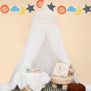 Bedhemel Kinderkamerhemel I Bedhemel Babybed Meisjes I Klamboe - Perfecte decoratie en bescherming voor uw baby | Geweven bedhemel