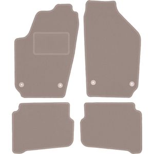 Beige veloursmatten voor: Volkswagen Fox hatchback (2005-2011)