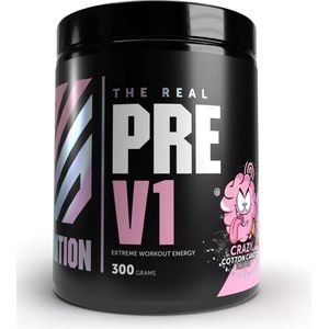 RS Nutrition The Real Pre V1 – Pre Workout – Sportdrank Poeder – Meer Energie & Concentratie – Cotton Candy