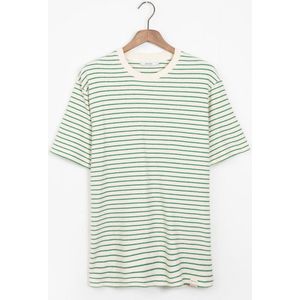 Sissy-Boy - Groen gestreept slub jersey T-shirt