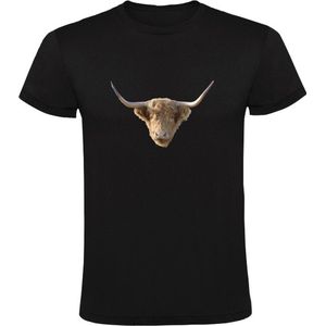 Kop van een hooglander Heren T-shirt - dier - dieren - dierendag