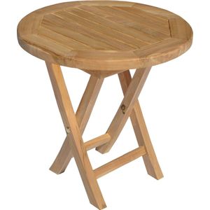 Ronde teak bijzettafel 50cm LOMBOK