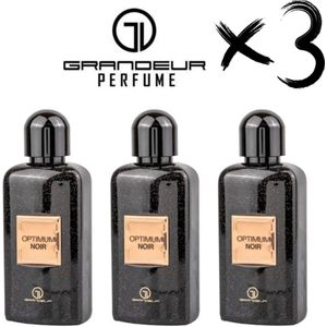 GRANDEUR Perfume OPTIMUIM NOIR, 3 x 100ml