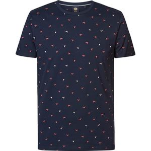 Petrol Industries - Heren All-over Print T-shirt Escapade - Blauw - Maat XL