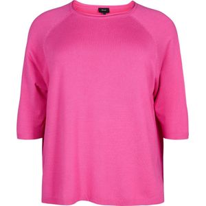 ZIZZI CACARRIE, 3/4, PULLOVER Dames Blouse - Rose - Maat L (50-52)