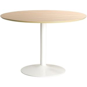 Sohome Ronde Eettafel Eboney - 110cm - Eiken/Wit