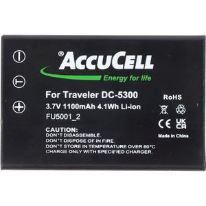 AccuCell-batterij geschikt voor Fujifilm NP-60, FinePix 50i, 601