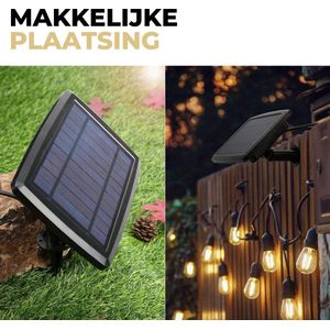 9.5 meter - RGB - Premium Kwaliteit Tuinverlichting op zonne-energie - Buitenverlichting - Lichtslinger - Lampjes slinger - Verwisselbare lampen