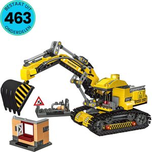 Graafmachine Speelgoed Set Geschikt Voor LEGO - Vanaf 6 Jaar - 463 Bouwstenen - Bouwset - STEM Speelgoed - Bouwsets - Bouwspeelgoed - Bouwvoertuig - Inclusief Handleiding