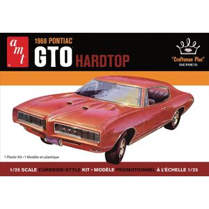 1:25 AMT 1411 1968 Pontiac GTO Hardtop Car Plastic Modelbouwpakket