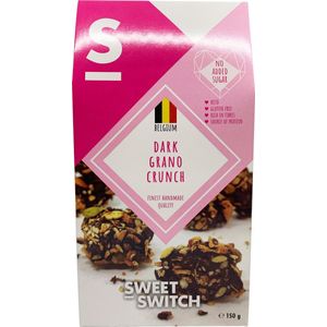 SWEET-SWITCH® Dark Grano Crunch 8 x 150g - granola met pure chocolade bites - keto