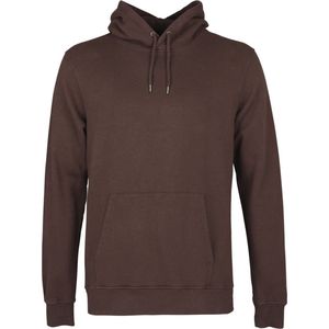 Colorful Standard - Organic Hoodie Donkerbruin - Heren - Maat S - Regular-fit