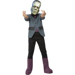 Smiffy's - Frankenstein Kostuum - Franklin Frankenstein Kind Kostuum - Blauw - Small - Halloween - Verkleedkleding