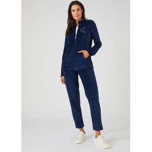 Damart - Loungewear set velours - Vrouwen - Blauw - S