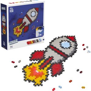 Plus-Plus - Puzzle By Number - Rocket - Constructiespeelgoed - Set Met Bouwstenen - 500 Delige Bouwset - Bouwspeelgoed - Vanaf 5 Jaar