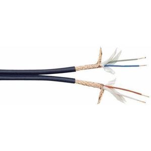 DAP Audio MCD-224 dubbele line kabel, donkerblauw, 100 meter op rol