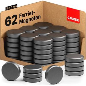Magneten voor Koelkast en Whiteboards | Platte en Schijfmagneten (62 Stuks)
