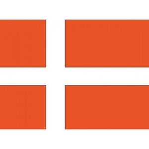 10x Binnen en buiten stickers Denemarken - Deense vlag stickers - Supporter feestartikelen - Landen decoratie en versieringen