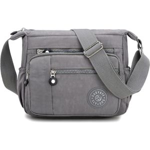 Schoudertas voor dames met meerdere zakken, messenger bag, schoudertas, voor de dagelijkse boodschappen (3)