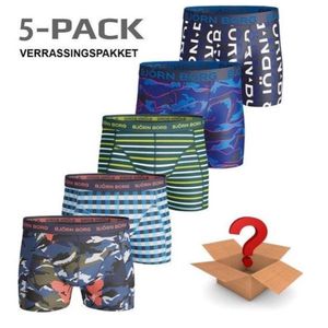 Björn Borg - Heren - Onderbroeken - Verrassingspakket - 5 Pack Boxers - Maat XL