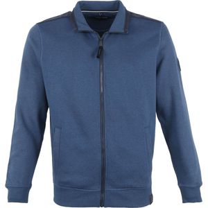 Casa Moda - Sport Vest Zip Blauw - Heren - Maat XXL - Regular-fit