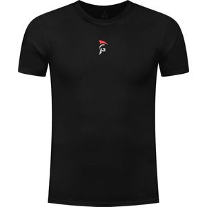 Gladiator Sports Compressie shirt - Sportshirt - Sportkleding voor Heren - Hardloop Shirt - Zwart - XXL