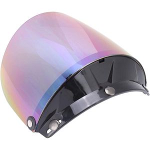 Verstelbaar helmvizier met metalen helmlens UV-bescherming voor motorfietsen (oogverblindend)
