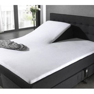 Zware Extra Breed Splittopper Molton Hoeslaken | 200x200/210/220 | Ideale Splittopper Matrasbeschermer | Perfecte Pasvorm