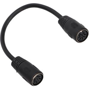 0.66ft DIN 8Pin Female Naar Female Adapter - Geluidskabel - Verlengkabel - Flexibel Buigbaar - Universeel .