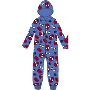 Marvel Spiderman Onesie Fleece Blauw Maat 104