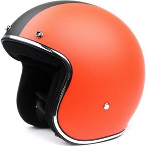 BHR 811 | vintage jethelm arancio | oranje met zwart | maat XS | scooter, brommer & motor