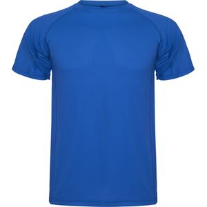 Kobalt Blauw 5 Pack unisex sportshirt korte mouwen MonteCarlo merk Roly maat S