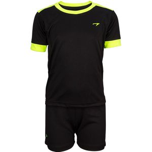 Avento Sportset Madrid - Junior - Zwart/Fluorgeel - 140