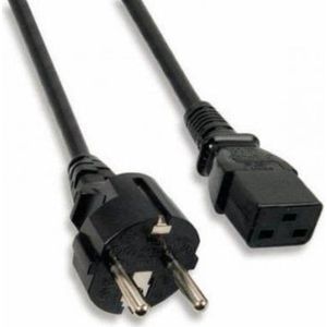 Schuko naar C19 apparaatsnoer - 1.2 meter - Zwart - Allteq