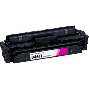 Toner Geschikt voor Canon 046H | 1x Magenta Geschikt voor Canon i-Sensys LBP650 - LBP653CDW - LBP654CDW - LBP654CX - MF730 - MF731CDW - MF732CDW - MF733CDW - MF734CDW - MF735CDW - MF735CDWT - MF735CX
