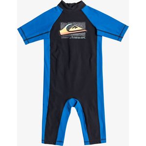 Quiksilver - UV Zwempak voor jongens - Thermo Spring Korte mouw - UPF50 - Jet Black - Zwart - maat XL